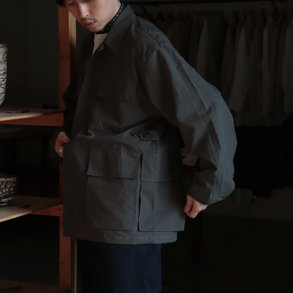 UTILITY LS SHIRT JACKET #CARBON [PMAP-SJ02] _ PHIGVEL MAKERS & Co