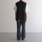 SAFARI VEST #DARK BROWN [M23B-01BL01A]