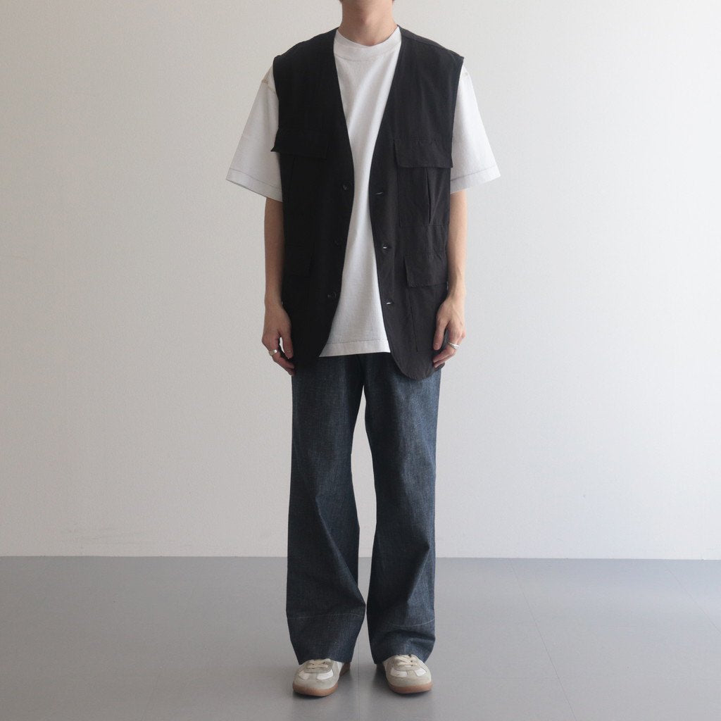 SAFARI VEST #DARK BROWN [M23B-01BL01A]