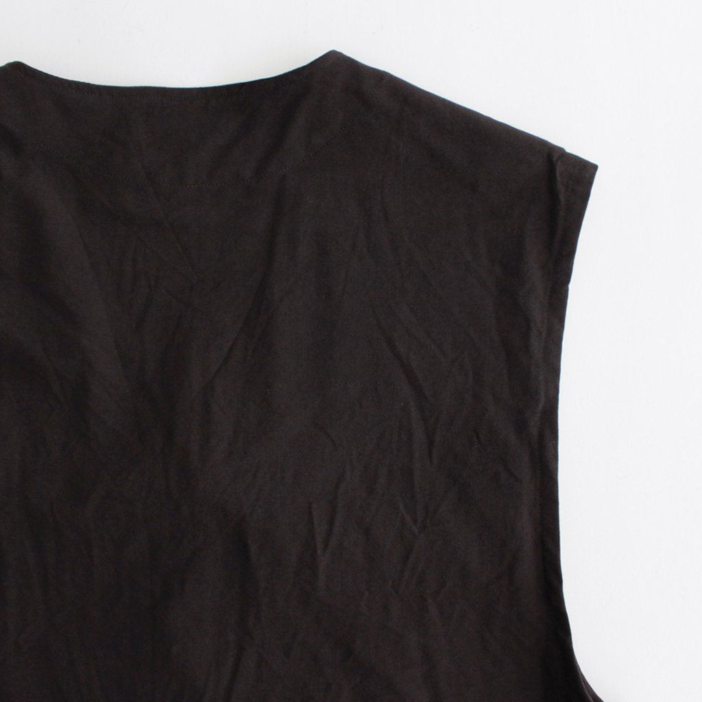 SAFARI VEST #DARK BROWN [M23B-01BL01A]