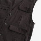 SAFARI VEST #DARK BROWN [M23B-01BL01A]