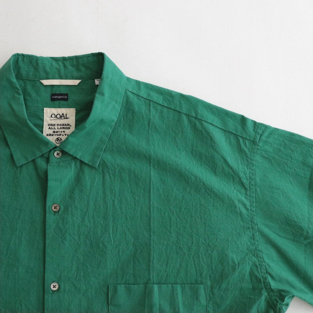 OOAL H/S WIND SHIRT #SEA GREEN [SUGS314] _ nanamica | ナナミカ