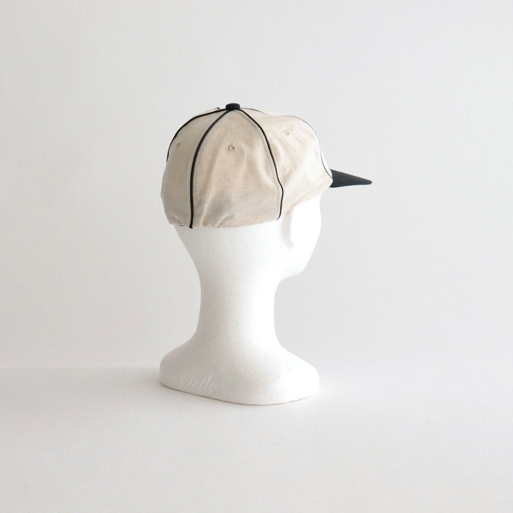 CLASSIC BASEBALL CAP-13 #IVORY [V01003] _ SOLARIS HATMAKERS&CO