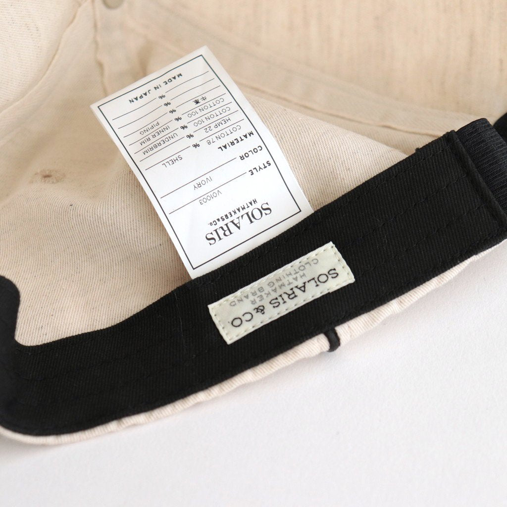 CLASSIC BASEBALL CAP-13 #IVORY [V01003]