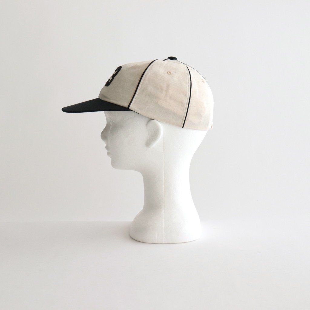 CLASSIC BASEBALL CAP-13 #IVORY [V01003] _ SOLARIS HATMAKERS&CO