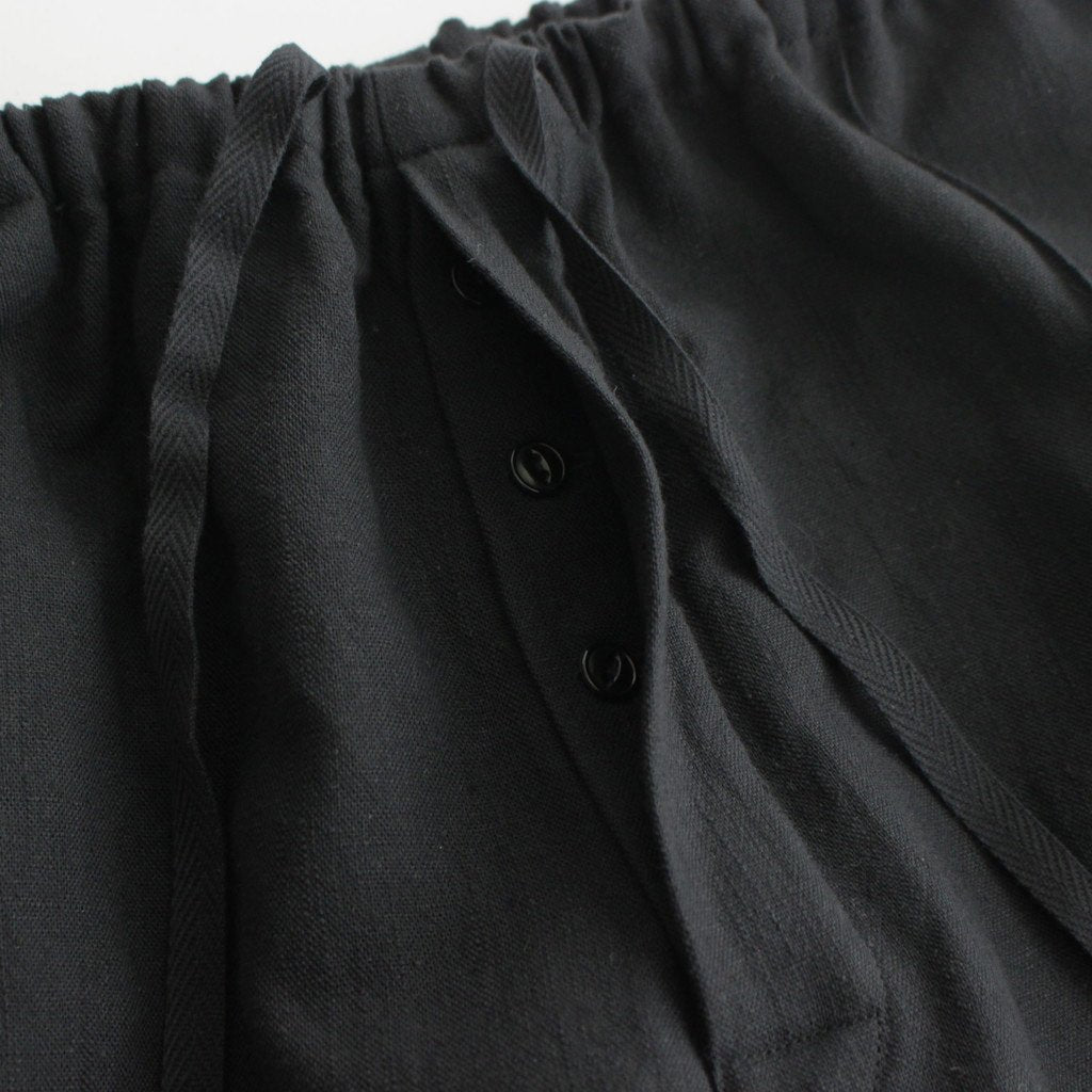 JAPANESE EASY PANTS-HAKAMA #BLACK [V02009]