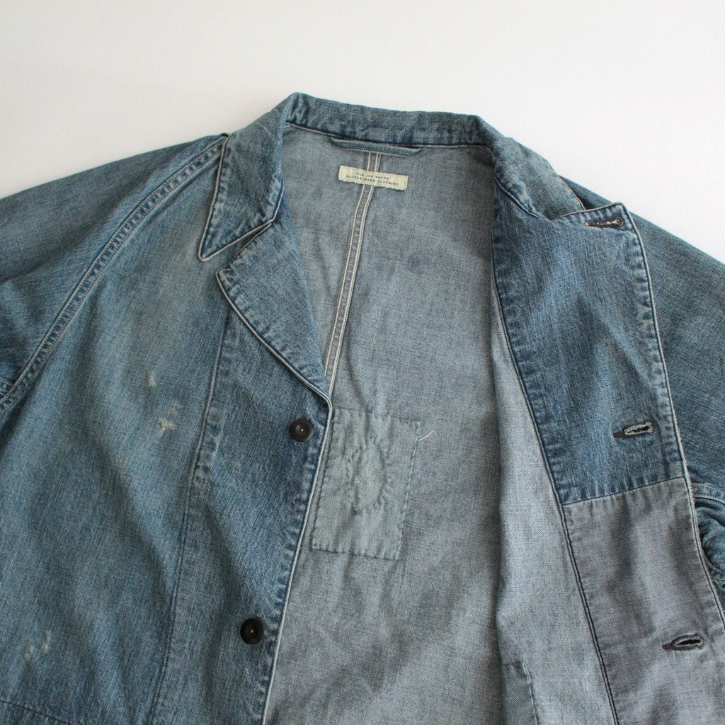 FLAP TWO-POCKET LIBERTY JACKET / SCAR FACE #FADE INDIGO [231OJ