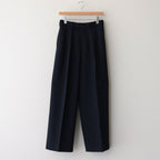 DOUBLE PLEATED TROUSERS #NAVY [A23C-04PT02C]