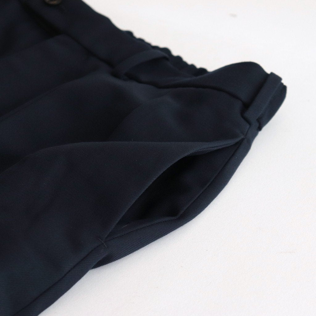 DOUBLE PLEATED TROUSERS #NAVY [A23C-04PT02C]