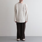 DOUBLE PLEATED TROUSERS #BROWN KHAKI [A23C-04PT02C]