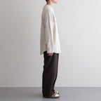 DOUBLE PLEATED TROUSERS #BROWN KHAKI [A23C-04PT02C]