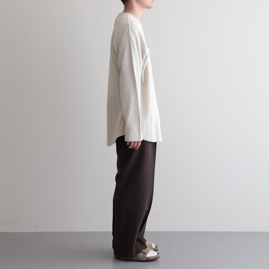 DOUBLE PLEATED TROUSERS #BROWN KHAKI [A23C-04PT02C]