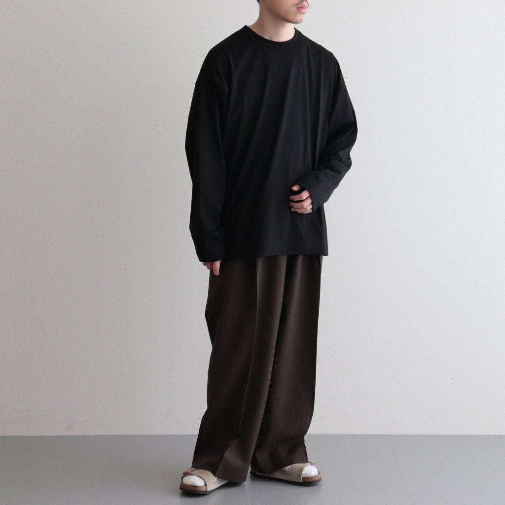 DOUBLE PLEATED TROUSERS #BROWN KHAKI [A23C-04PT02C]