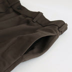 DOUBLE PLEATED TROUSERS #BROWN KHAKI [A23C-04PT02C]