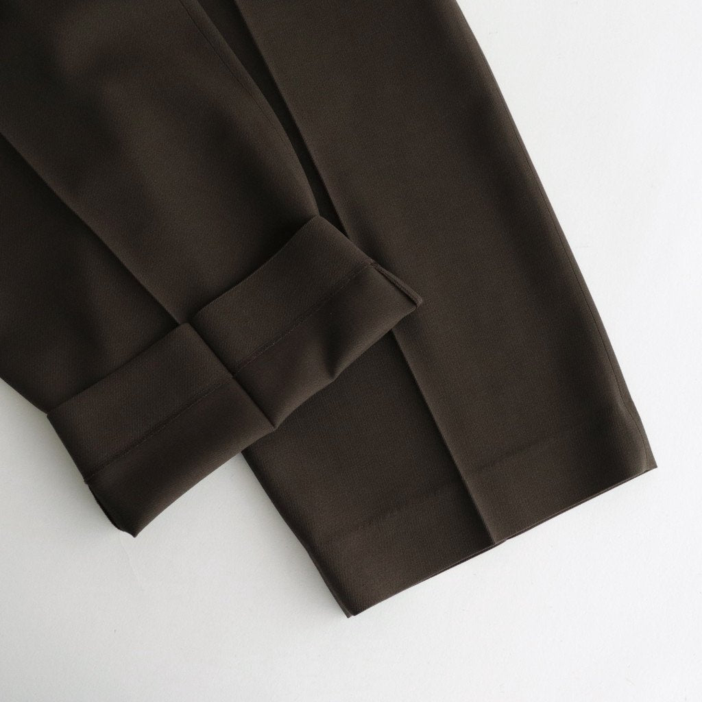 DOUBLE PLEATED TROUSERS #BROWN KHAKI [A23C-04PT02C]