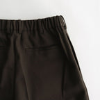 DOUBLE PLEATED TROUSERS #BROWN KHAKI [A23C-04PT02C]