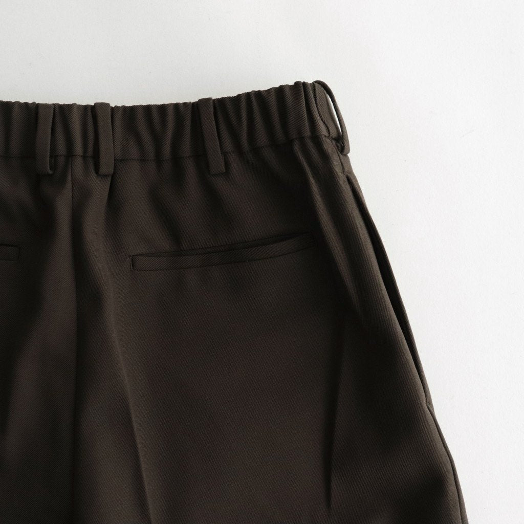 DOUBLE PLEATED TROUSERS #BROWN KHAKI [A23C-04PT02C]