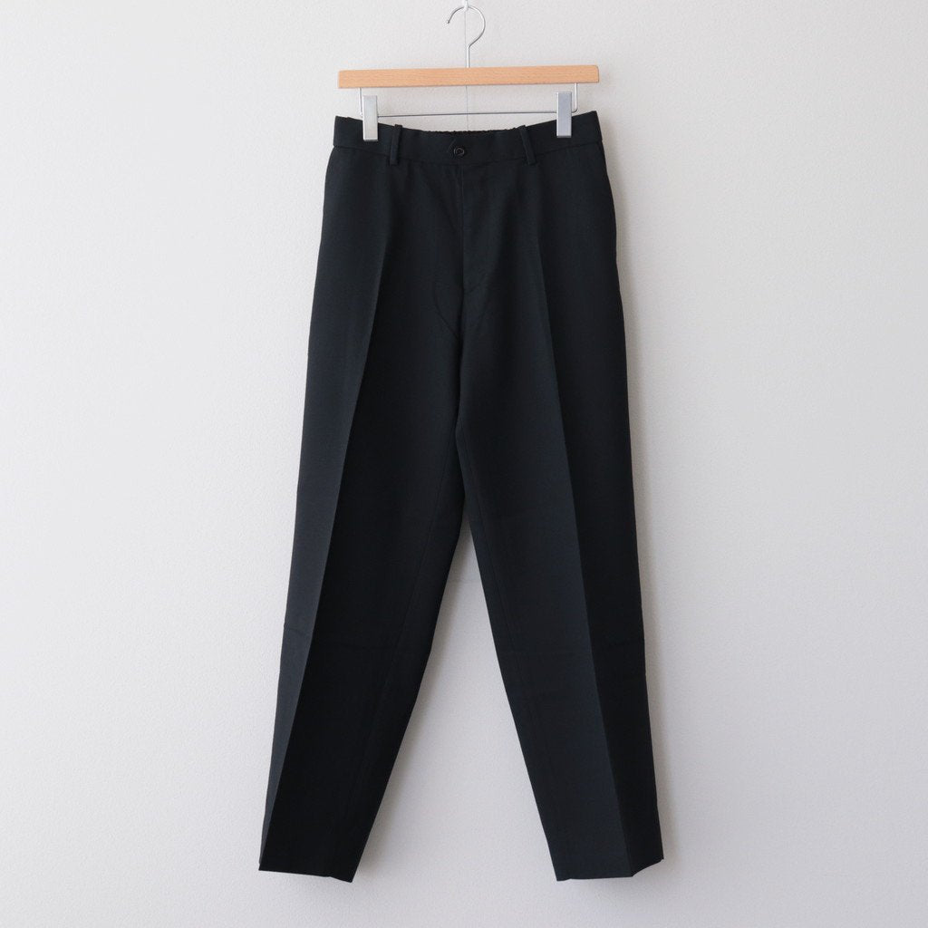 FLAT FRONT TROUSERS #BLACK [A23C-04PT01C]