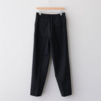 FLAT FRONT TROUSERS #BLACK [A23C-04PT01C]