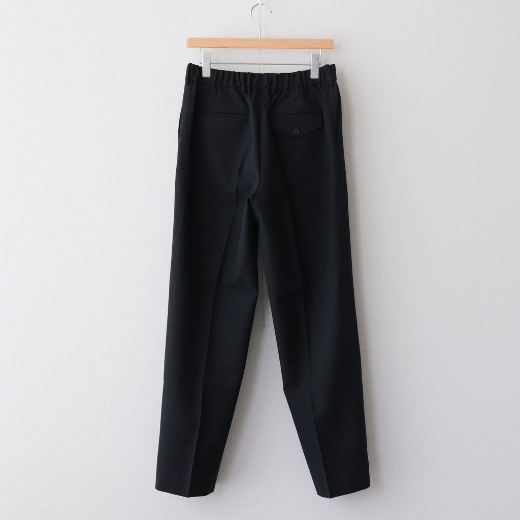 FLAT FRONT TROUSERS #BLACK [A23C-04PT01C]
