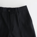 FLAT FRONT TROUSERS #BLACK [A23C-04PT01C]