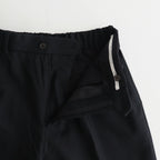 FLAT FRONT TROUSERS #BLACK [A23C-04PT01C]