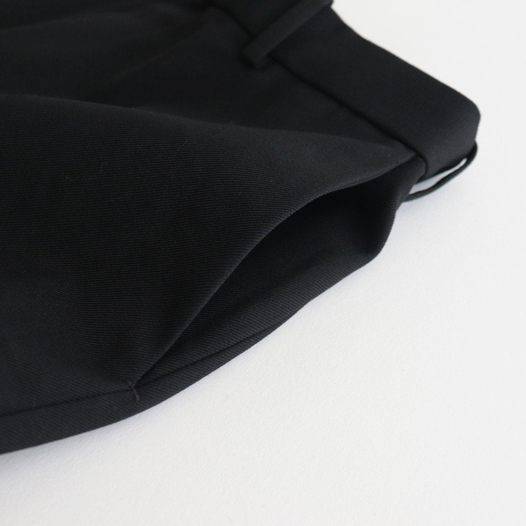 FLAT FRONT TROUSERS #BLACK [A23C-04PT01C]
