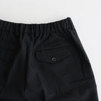 FLAT FRONT TROUSERS #BLACK [A23C-04PT01C]