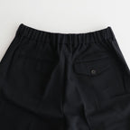 FLAT FRONT TROUSERS #BLACK [A23C-04PT01C]