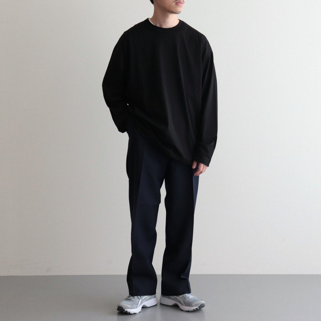 FLAT FRONT TROUSERS #NAVY [A23C-04PT01C]