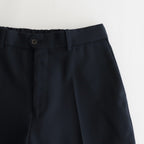 FLAT FRONT TROUSERS #NAVY [A23C-04PT01C]