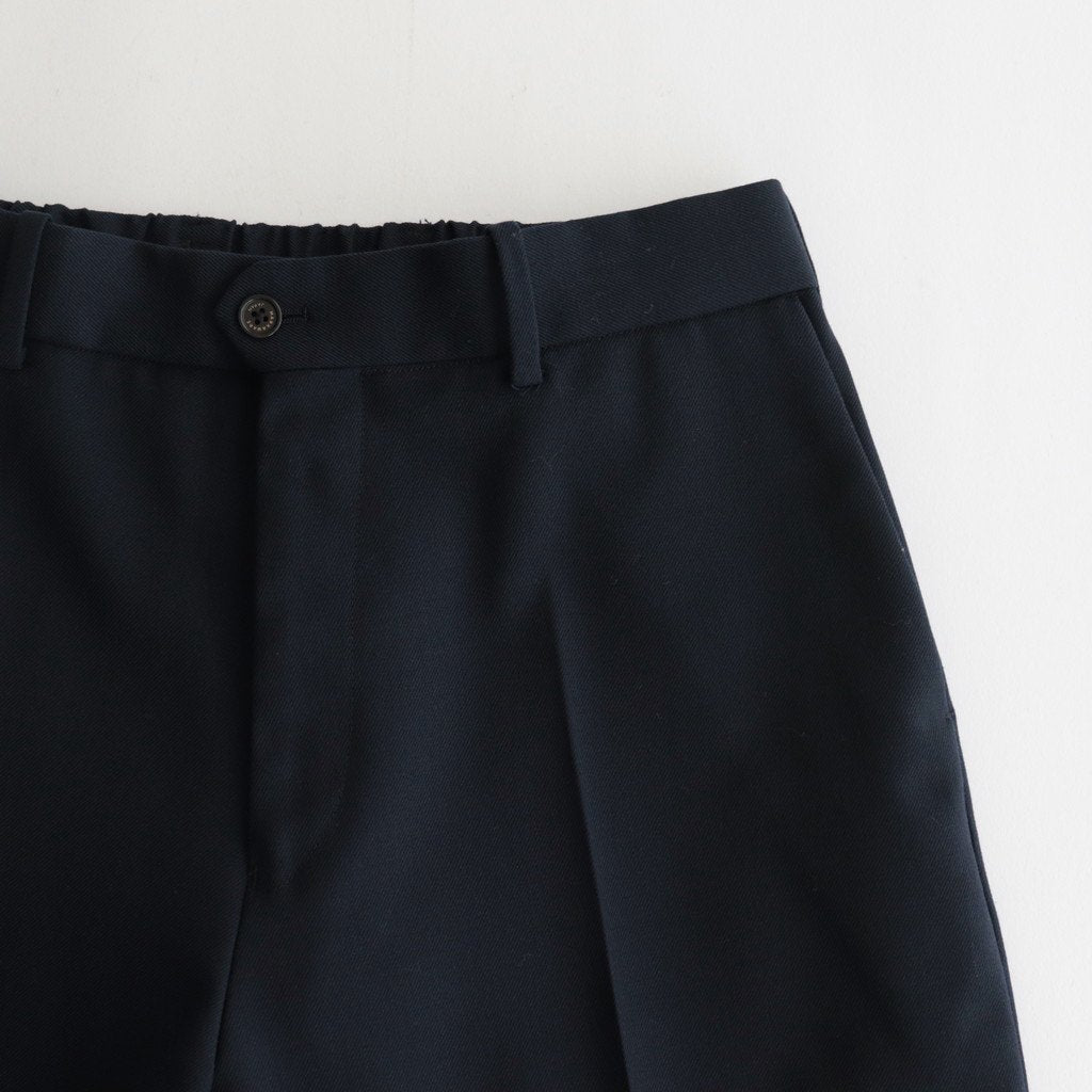 FLAT FRONT TROUSERS #NAVY [A23C-04PT01C]
