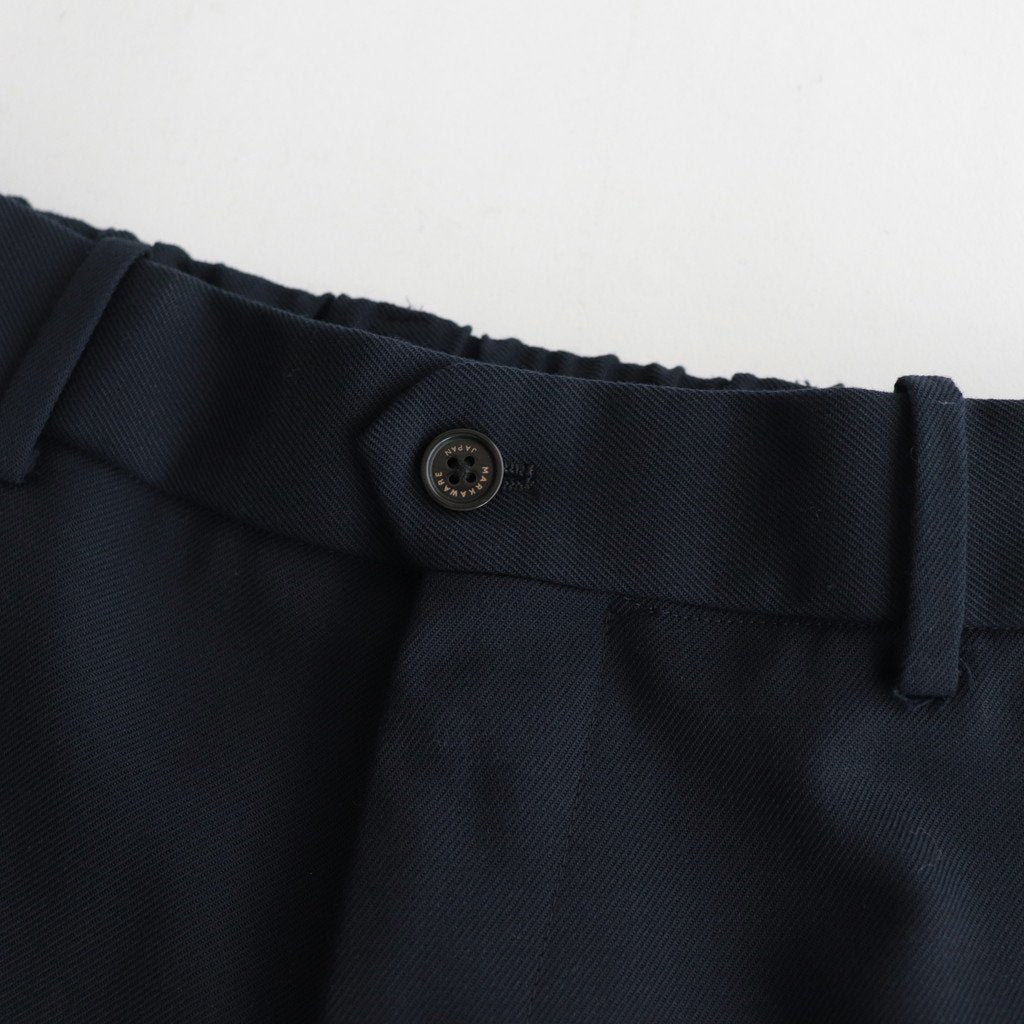 FLAT FRONT TROUSERS #NAVY [A23C-04PT01C]
