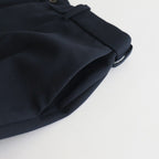 FLAT FRONT TROUSERS #NAVY [A23C-04PT01C]