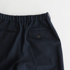 FLAT FRONT TROUSERS #NAVY [A23C-04PT01C]