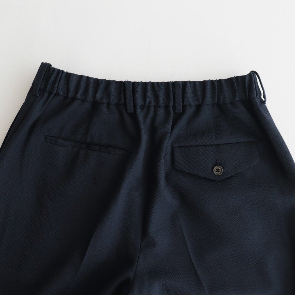 FLAT FRONT TROUSERS #NAVY [A23C-04PT01C]