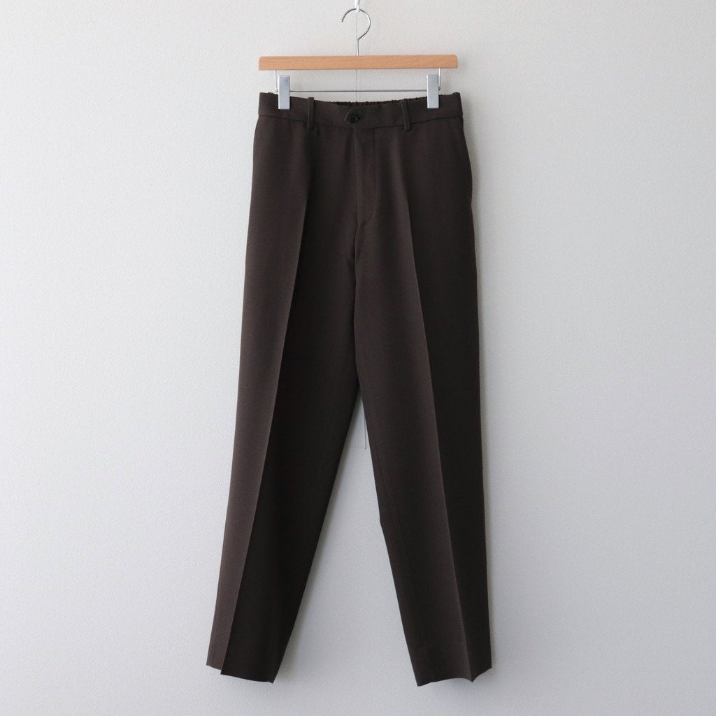 FLAT FRONT TROUSERS #BROWN KHAKI [A23C-04PT01C]