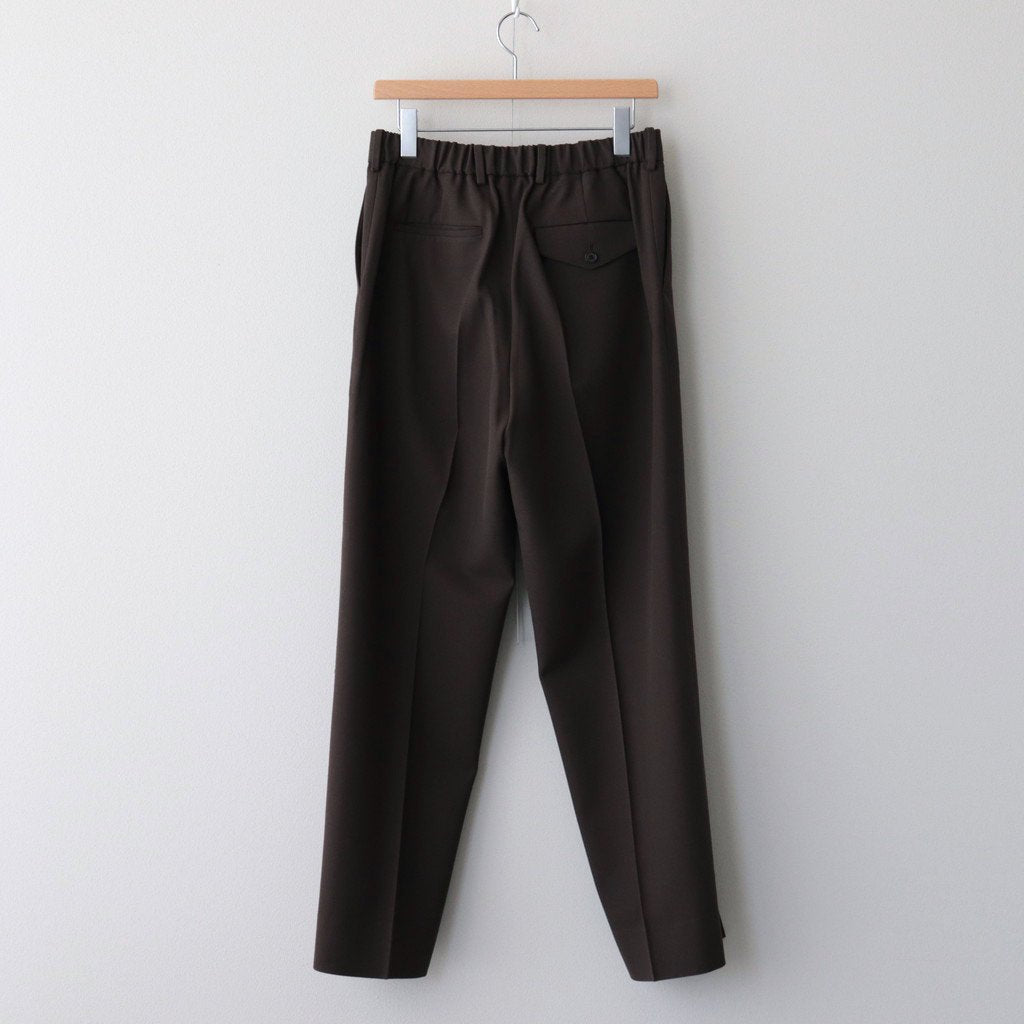 FLAT FRONT TROUSERS #BROWN KHAKI [A23C-04PT01C] _ MARKAWARE