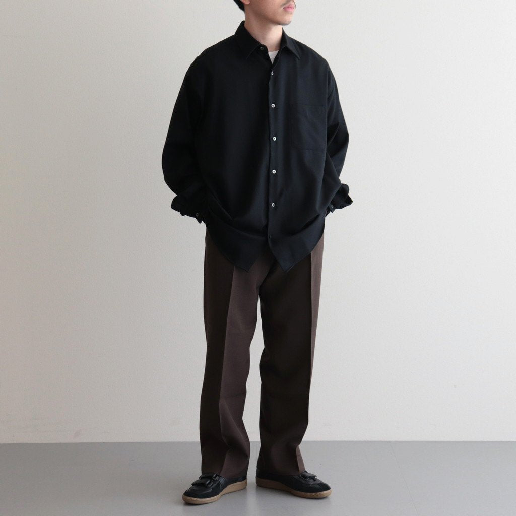 FLAT FRONT TROUSERS #BROWN KHAKI [A23C-04PT01C]