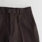 FLAT FRONT TROUSERS #BROWN KHAKI [A23C-04PT01C]