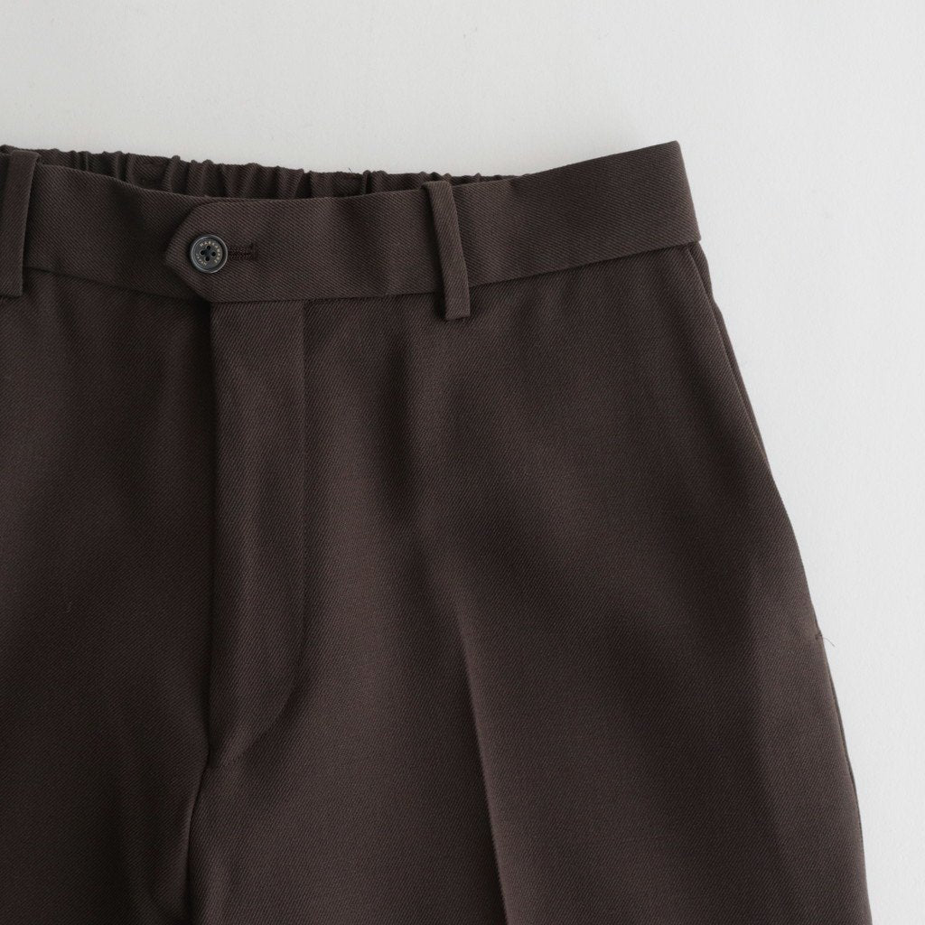 FLAT FRONT TROUSERS #BROWN KHAKI [A23C-04PT01C]
