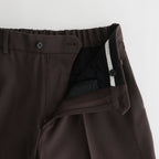 FLAT FRONT TROUSERS #BROWN KHAKI [A23C-04PT01C]