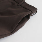 FLAT FRONT TROUSERS #BROWN KHAKI [A23C-04PT01C]