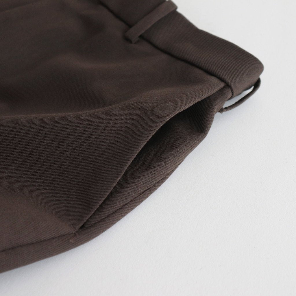 FLAT FRONT TROUSERS #BROWN KHAKI [A23C-04PT01C]