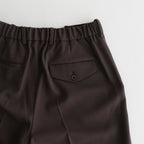 FLAT FRONT TROUSERS #BROWN KHAKI [A23C-04PT01C]