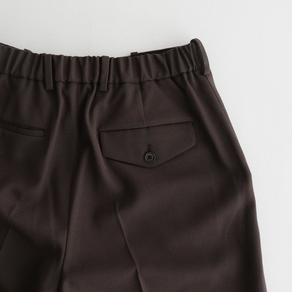 FLAT FRONT TROUSERS #BROWN KHAKI [A23C-04PT01C]