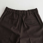 FLAT FRONT TROUSERS #BROWN KHAKI [A23C-04PT01C]