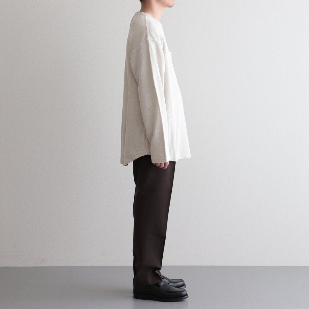 PEGTOP TROUSERS #BROWN KHAKI [A23C-04PT04C]