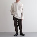 PEGTOP TROUSERS #BROWN KHAKI [A23C-04PT04C]