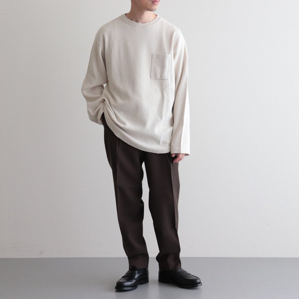 PEGTOP TROUSERS #BROWN KHAKI [A23C-04PT04C]